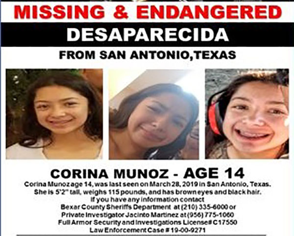 14-year-old girl missing for 2 two weeks was last seen in San Antonio