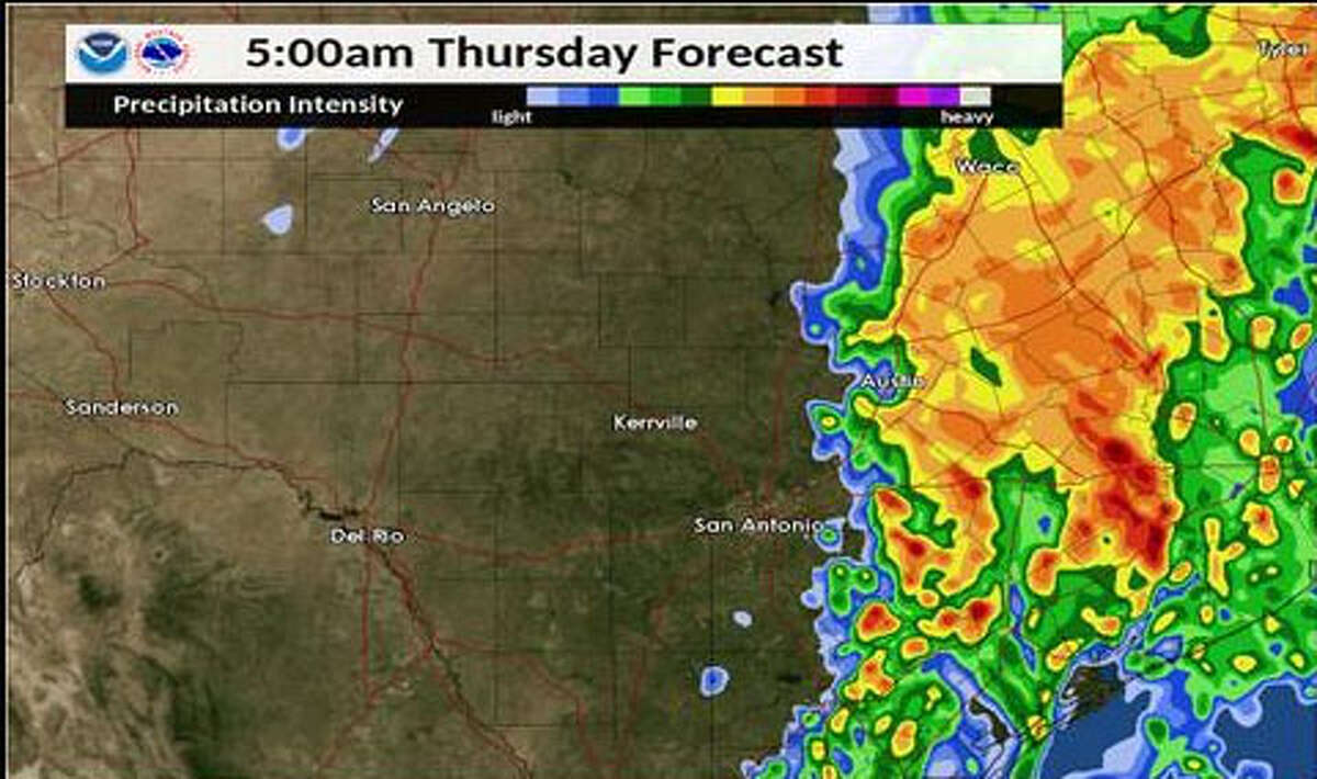 NWS San Antonio now at enhanced risk of severe storm bringing large