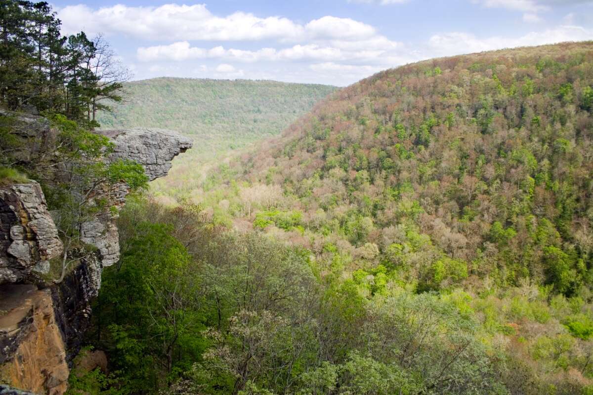 Another view of Hawksbill Crag in the Ozark Mountains of Arkansas.