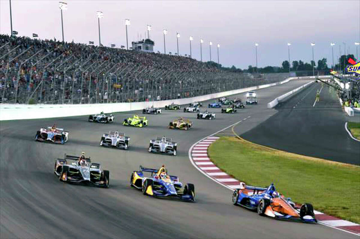 Gateway Motorsports Park in Madison will be renamed World Wide Technology Raceway at Gateway. It was announced Wednesday the WWT, a St. Louis-based company, has purchased the naming rights for the auto racing track. Pictured is a previous IndyCar race at the track.