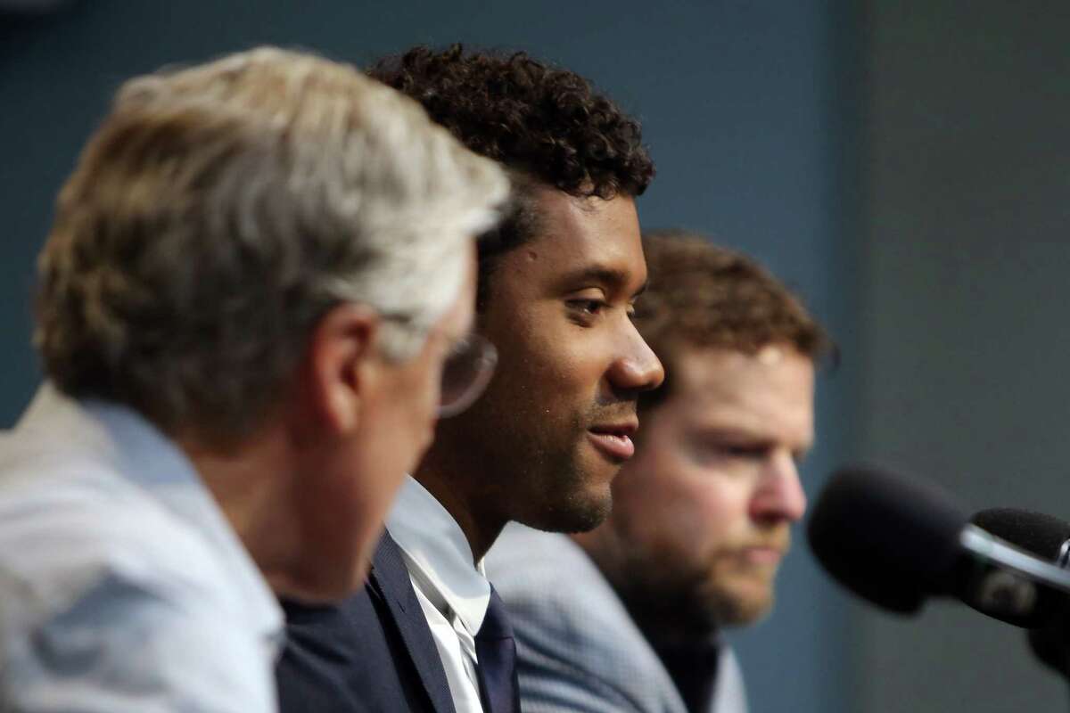 WHAT DID YOU TELL YOUR AGENT, MARK RODGERS, WAS MOST IMPORTANT WHEN NEGOTIATIONS GOT STARTED?  Wilson: “I told him what was most important was I just turned 30 years old. I think the next 10 years of my life, the next deal was going to be the place where ‘Hey, if we’re going to be in Seattle, wherever it’s going to be, I want to make sure that’s where I’m going to be for the next 10-12 years, hopefully.’ That was kind of my mindset, from (age) 30 to 40. And then you reassess, you add on, and everything else. But the reality was for the next 10 years. That was kind of my mentality. “I’ve experienced an amazing seven (years) so far. It’s just the beginning, like I said. Seattle is home for us. We do everything out of here. We get to work with some amazing people. We get to win a lot of football games. The fans, the 12’s in general. Everywhere we go and just the energy we get to share in CenturyLink. It’s a special place. I wanted to be here, so that was our first priority: make sure we do everything we can to be in Seattle. Make sure it’s right, but also we do something where it takes us the distance.”