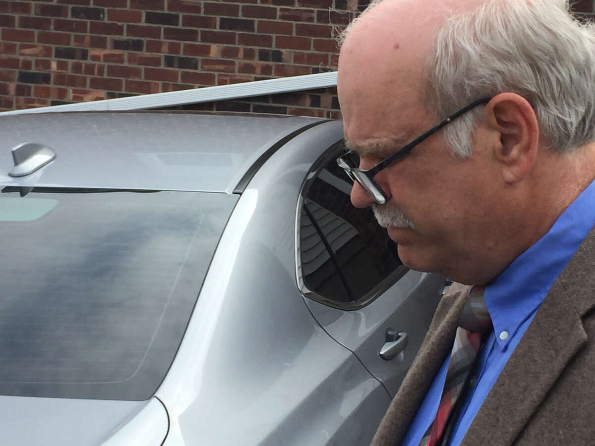 Former state Office of Mental Health official John Allen outside Coeymans Town Court on April 18, 2019.