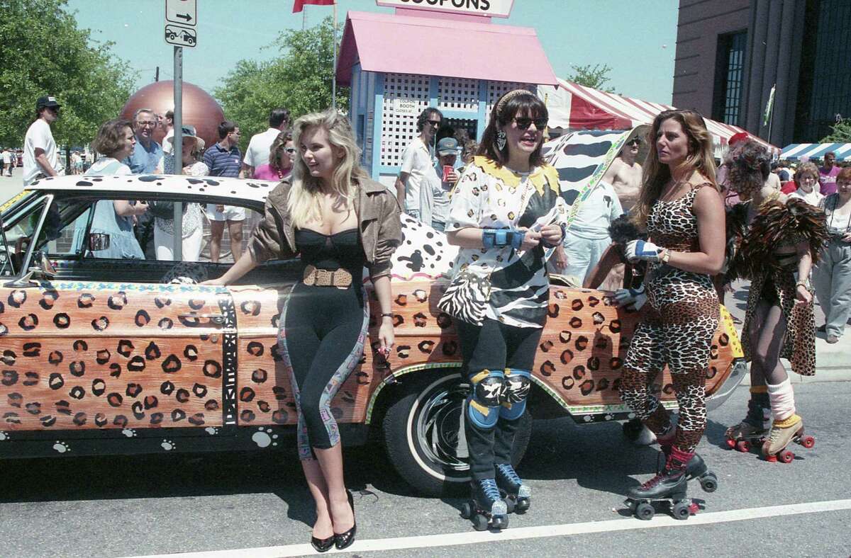 Second-annual art car parade at the Houston International Festival, April 22, 1989.