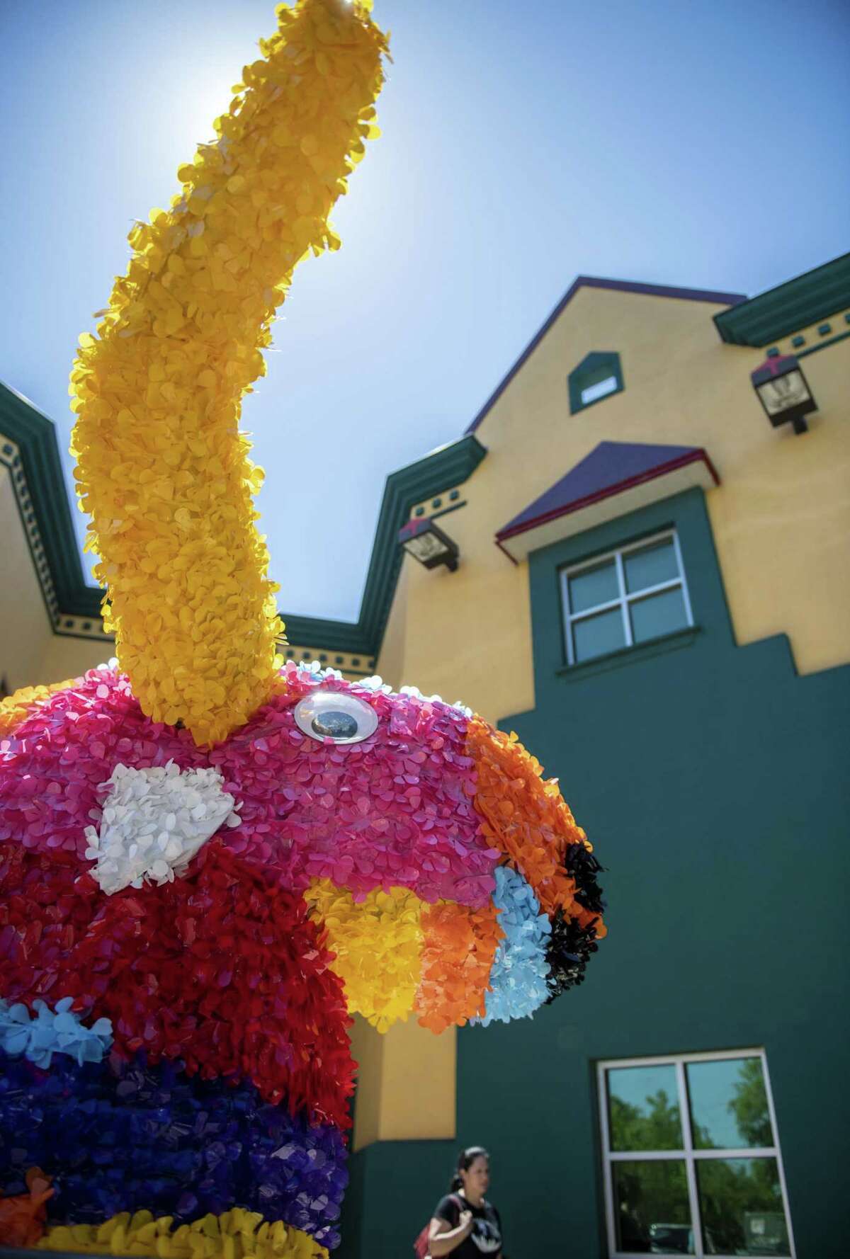 Titto the Bull was featured during Piñatas in the Barrio, an all-day Fiesta event at Plaza Guadalupe on Saturday, April 20th, 2019.