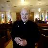 Fr. Ron Foshage is the pastor at St. Michael's Catholic Church in Jasper, which the King family attended. He traveled weekly with Ron King to visit his son John William King in the Huntsville Unit, where he awaits execution for the dragging death of James Byrd, Jr. in 1998. Fr. Foshag has also worked closely in Jasper's ministerial alliance, helping the city heal in the wake of the racially motivated crime. Photo taken Tuesday, April 9, 2019 Kim Brent/The Enterprise