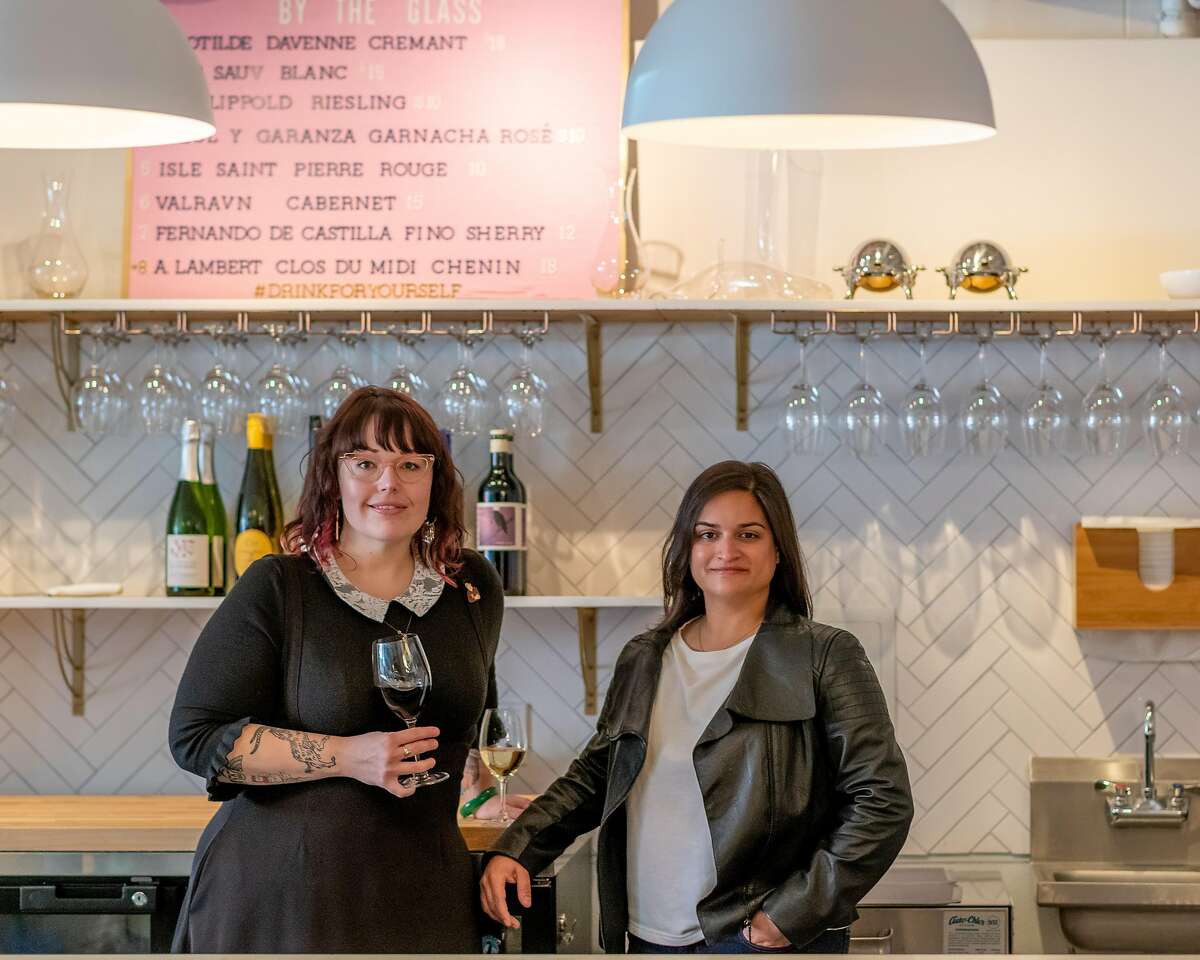 Decant SF is a new wine bar, wine shop and "social learning space" in SoMa. Co-owners Cara Patricia and Simi Grewal say their new business' motto is "Drink for yourself."