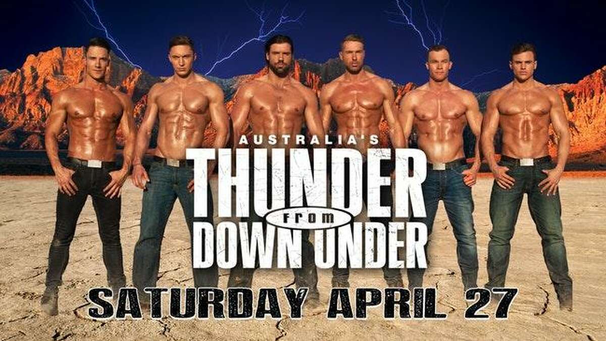 Thunder From Down Under will perform at Norwalk’s Wall Street Theater April 27.