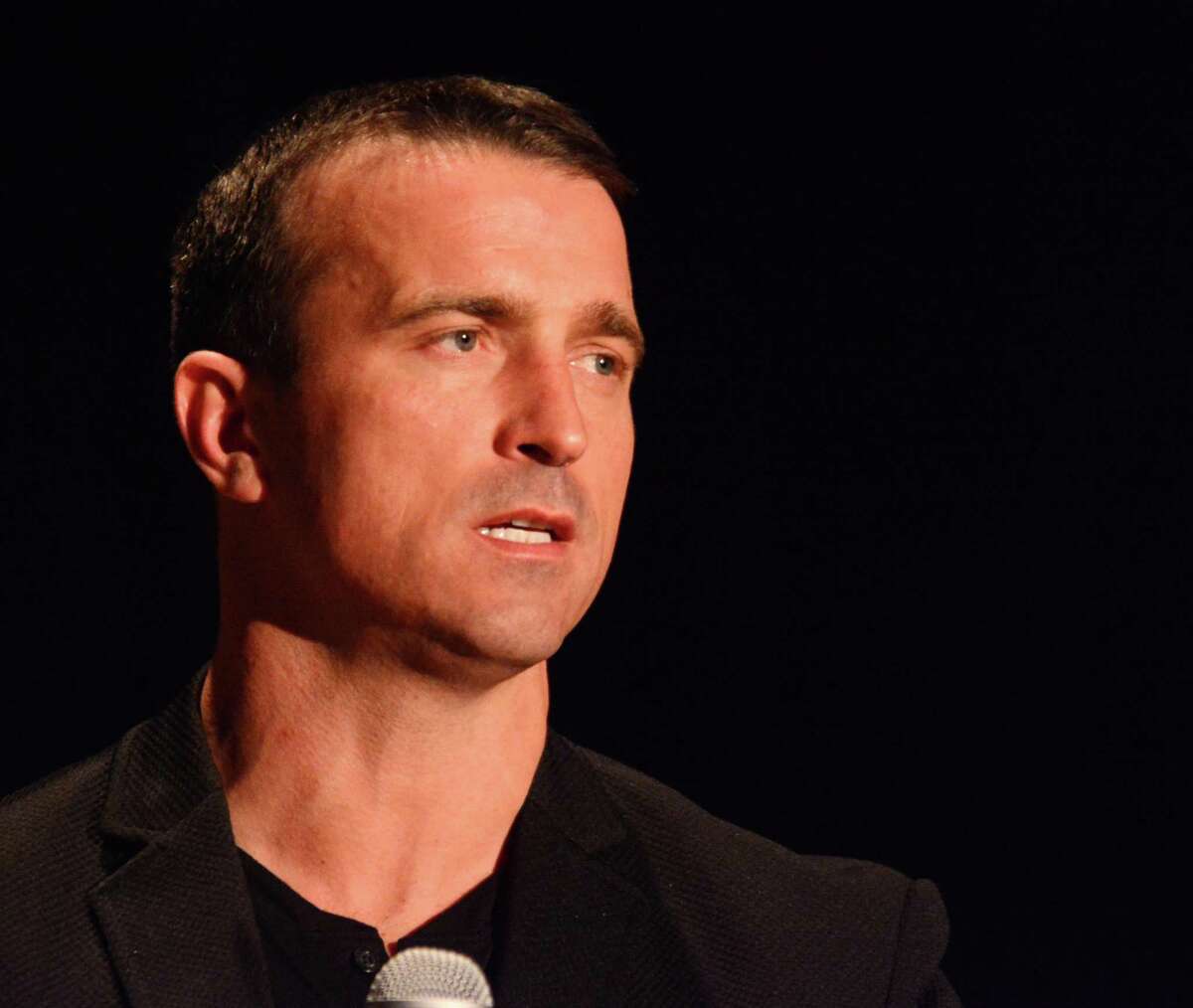 Chris Herren, a former NBA player, travels all over the country telling his story hoping to raise awareness of the danger of drugs and alcohol addiction. Herren ruined his career and almost lost his life and family due to his addictions. Herren gave his moving testimony at Danbury High School in Wednesday night April 6, 2016.