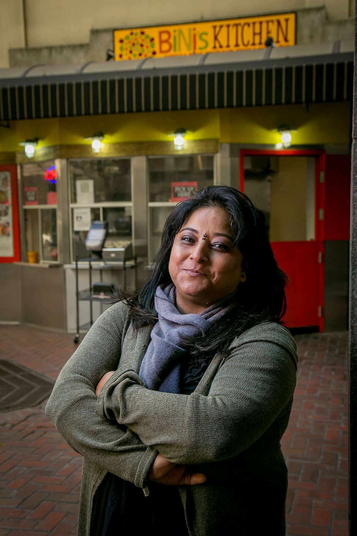 Owner Binita Pradhan of Bini's Kitchen in San Francisco, Calif., is seen on December 23rd, 2015.