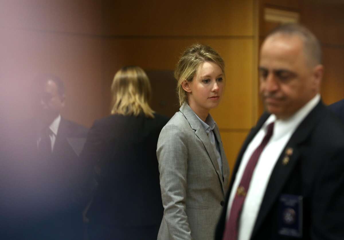 Former Theranos founder and CEO Elizabeth Holmes arrives at the Robert F. Peckham U.S. Federal Court on April 22, 2019 in San Jose, California. Former Theranos CEO Elizabeth Holmes and former COO Ramesh Balwani appeared in federal court for a status hearing. Both are facing charges of conspiracy and wire fraud for allegedly engaging in a multimillion-dollar scheme to defraud investors with the Theranos blood testing lab services.
