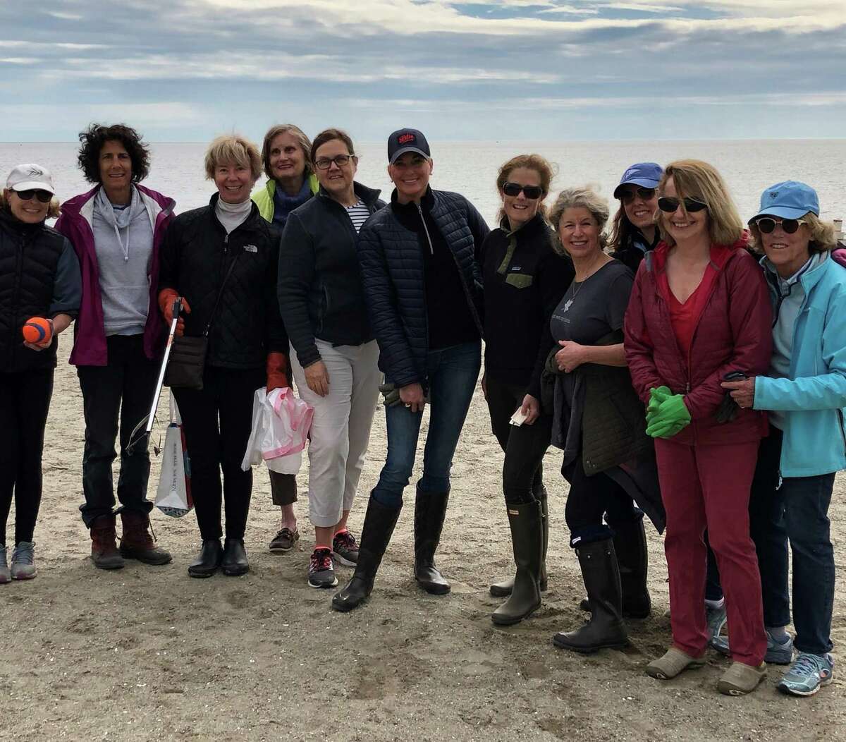 The clean-up crew, from left, Virginia Dean, Lorraine Indiveri, Nan Nelson, Sue Wittekind, Claire Van de Berghe, Olivia Charney, Jen Bargas, Whitney Vose, Candace Wagner, Barbara Wooten, Penny Ross. Not pictured, Carolyn Stubbs.