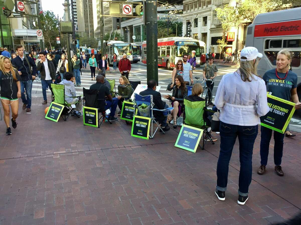 Sidewalk Talk hosts listening sessions multiple times a month across San Francisco.