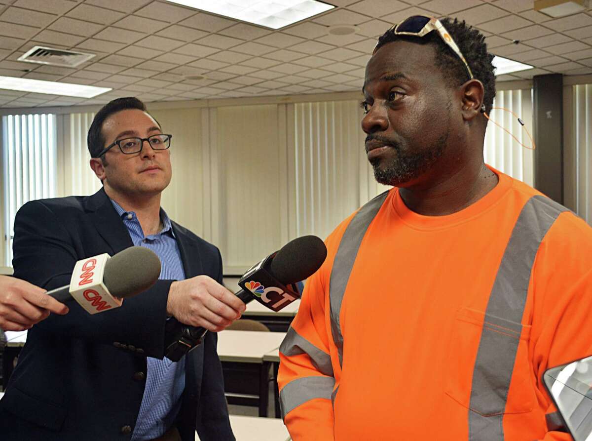 Rodney Williams, uncle of Paul Witherspoon, speaks to reporters Tuesday.