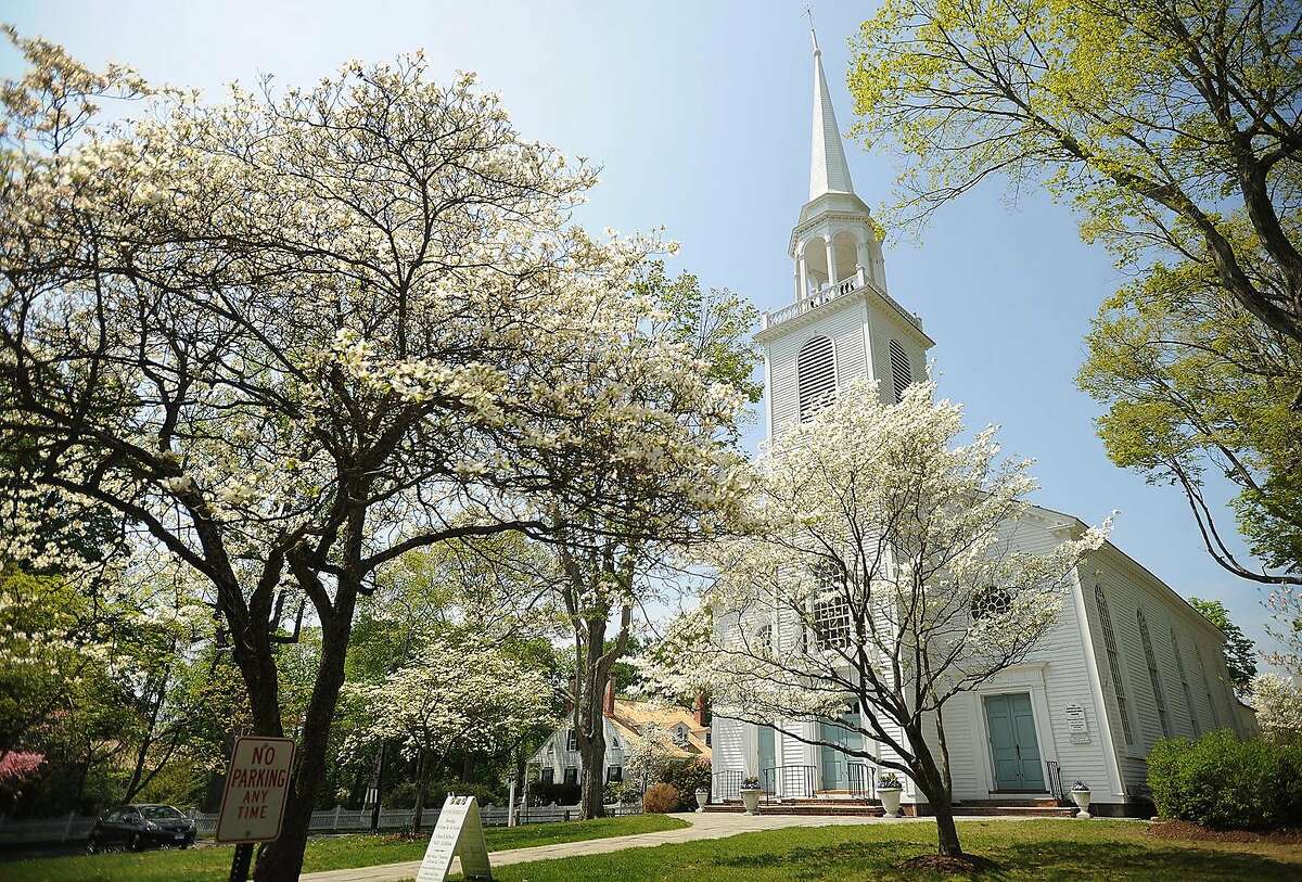 The dogwoods are in full flower outside the Greenfield Hill Congregational Church in the Greenfield Hill section of Fairfield for this year's Dogwood Festival, which will run Friday to Sunday. Find out more.