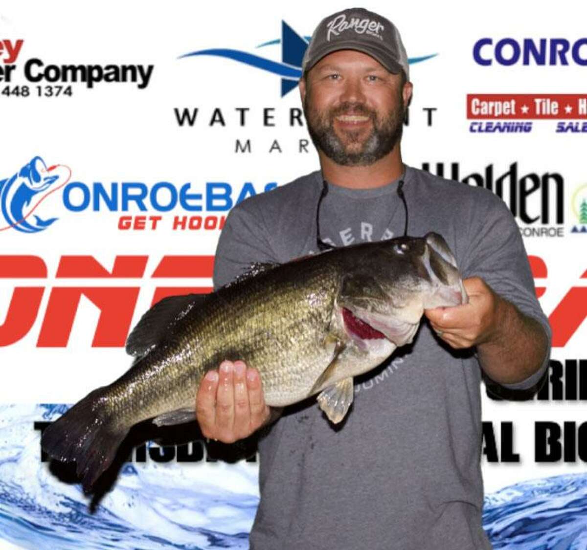 Greg McCollough won the CONROEBASS Thursday Big Bass Tournament with a bass weighing 10.04 pounds.