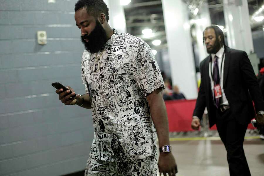 Check out the 3,000 outfit James Harden wore to Game 5