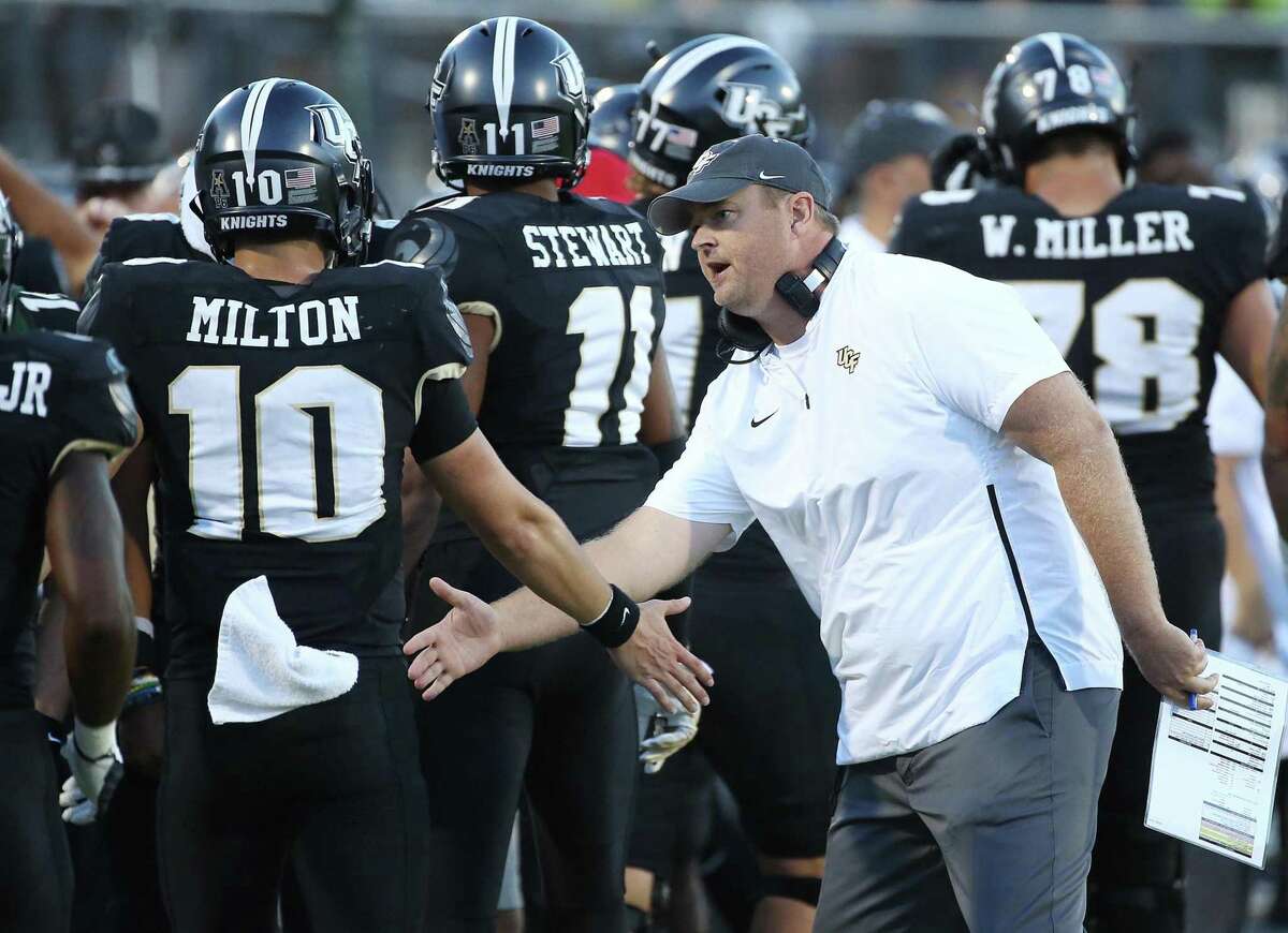 Central Florida coach Josh Heupel has to adjust, knowing he will be without quarterback McKenzie Milton all season.