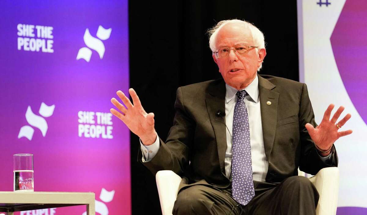 Senator Bernie Sanders speaks at the presidential candidate forum sponsored by She the People at Texas Southern University Wednesday, April 25, 2019.