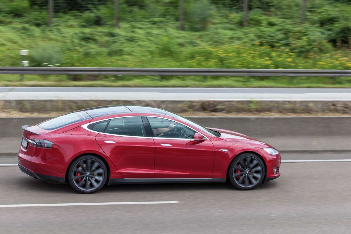 A 2016 Tesla Model S.