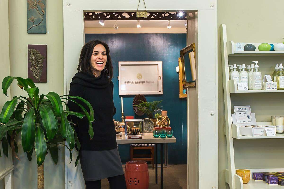 Located inside the former Bank & Trust Co. of Tomales in Point Reyes Station, Calif., is Astrid Home, interior designer Astrid Lindo's 100 square-foot boutique.