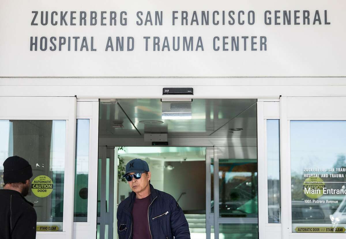 Signage for Zuckerberg San Francisco General Hospital is seen posted on the hospital's main entrance in San Francisco, Calif. Friday, Dec. 28, 2018.