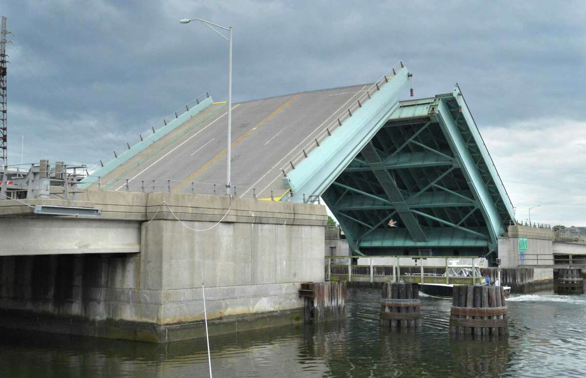 The Stroffolino Bridge over the Norwalk river opens for boat traffic on Wednesday June 6, 2018 in Norwalk Conn