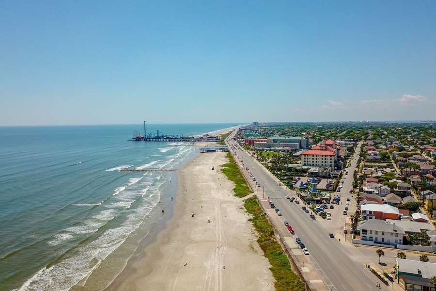 Blue water rolls into Galveston just in time for perfect beach weather