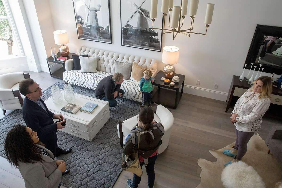 Agents and potential buyers visit the house that was featured on the 1980 t.v. show "Full House" which is officially hitting the market next week. On Friday, April 26, 2019. San Francisco, Calif.