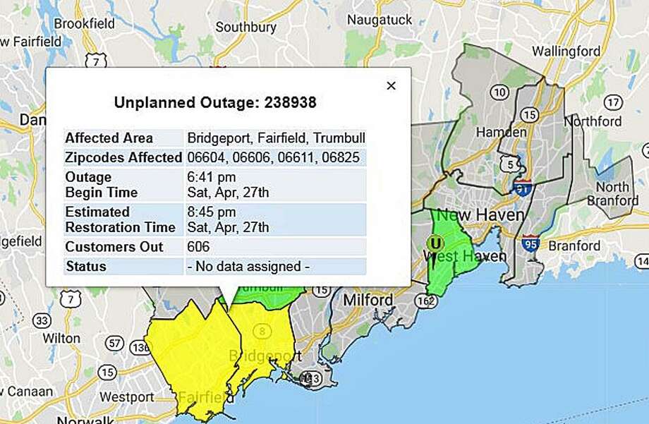 Ct Light And Power Outages Map Shelly Lighting