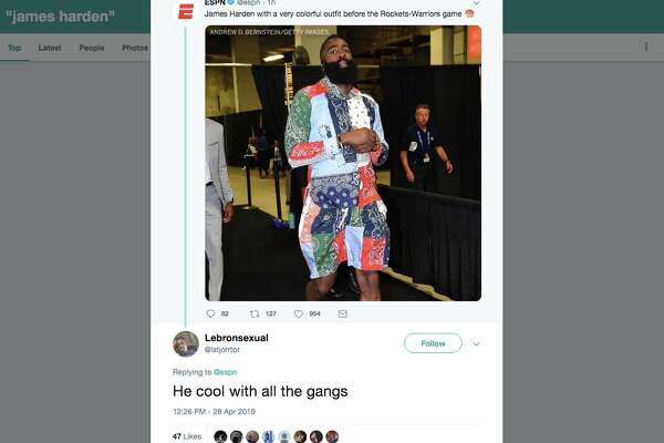 james harden attire