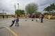 Families plays after a Little League game at a park on April 5 in Ciudad Juárez.
