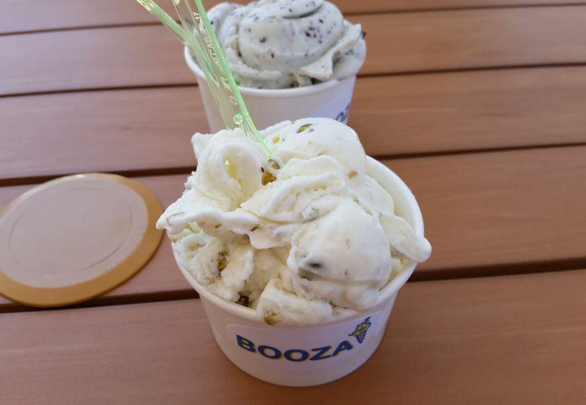 HOUSTON'S BEST ICE CREAM SHOPS AND FROZEN TREATS. >>>> Booza: 5922 Richmond Ave.  The ice cream here is similar to the traditional Turkish "stretchy" ice cream.