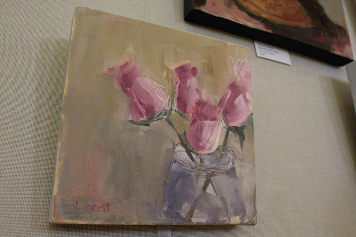 A painting by Rachel Linnett, displayed at the Westport Woman's Club during its annual art show on April 27, 2019.