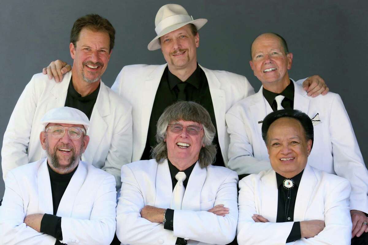 The Association will perform at Mohegan Sun’s Wolf Den on May 12. From left, top, are Paul Holland, Jordan Cole and Bruce Pictor. From left, bottom, are Jules Alexander, Jim Yester and Del Ramos.