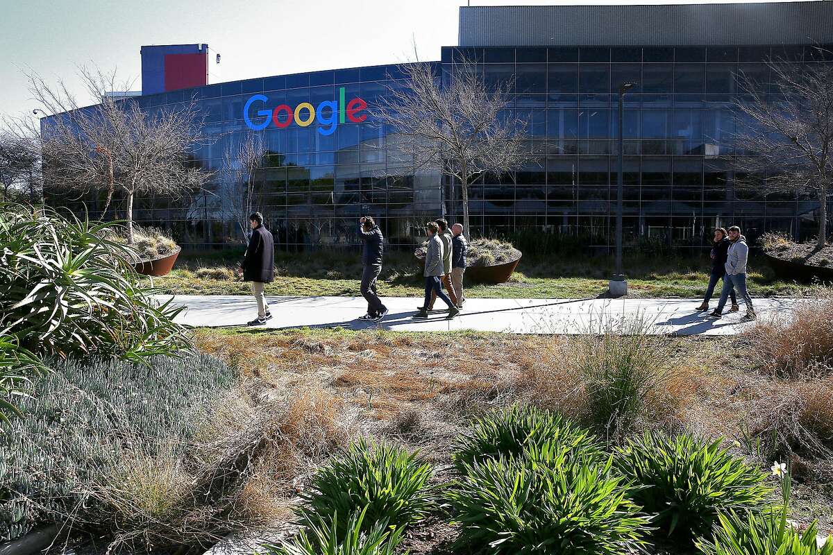 Google headquarters at 1600 Amphitheatre Parkway on Monday, February 20, 2018, in Mountain View, Ca.