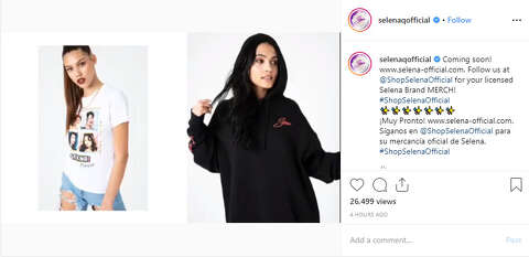 Verified Selena Page Teases Release Of New Official Clothing Line
