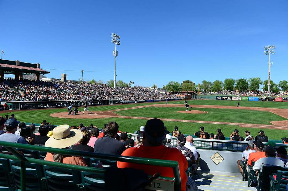 SCOTTSDALE, AZ - MARCH 09: Overview of the spring training match between the Colorado Rockies and the San Francisco Giants at Scottsdale Stadium on March 9, 2016 in Scottsdale, Arizona. (Photo by Jennifer Stewart / Getty Images) Photo: Jennifer Stewart / Getty Images