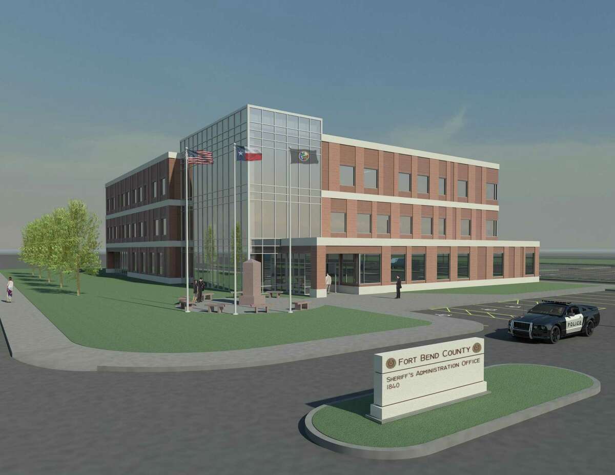 A rendering shows the new Fort Bend County Sheriff's Office administration building.