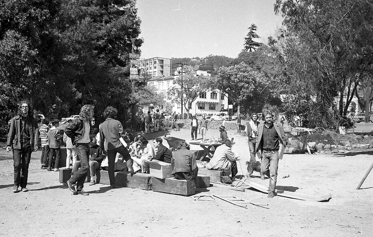 People's Park, an 11-day old park crated by citizens may soon be taken over by the college, University of California at Berkeley, April 30, 1969