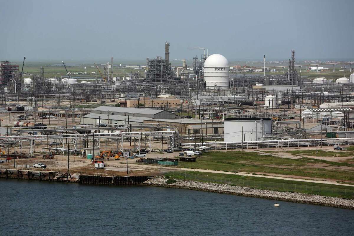 The Dow Chemical Company plant sits across the ship channel from Port Freeport. Dow and Brazos River Authority officials convinced the Legislature to pass a bill forcing Houston to sell its water rights in a proposed reservoir west of Simonton, but a judge ruled the law unconstitutional.