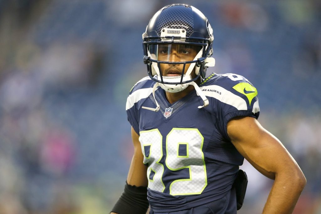 December 30, 2018: Seattle Seahawks wide receiver Doug Baldwin (89) and  Seattle Seahawks wide receiver Tyler Lockett (16) talk before a game  between the Arizona Cardinals and the Seattle Seahawks at CenturyLink