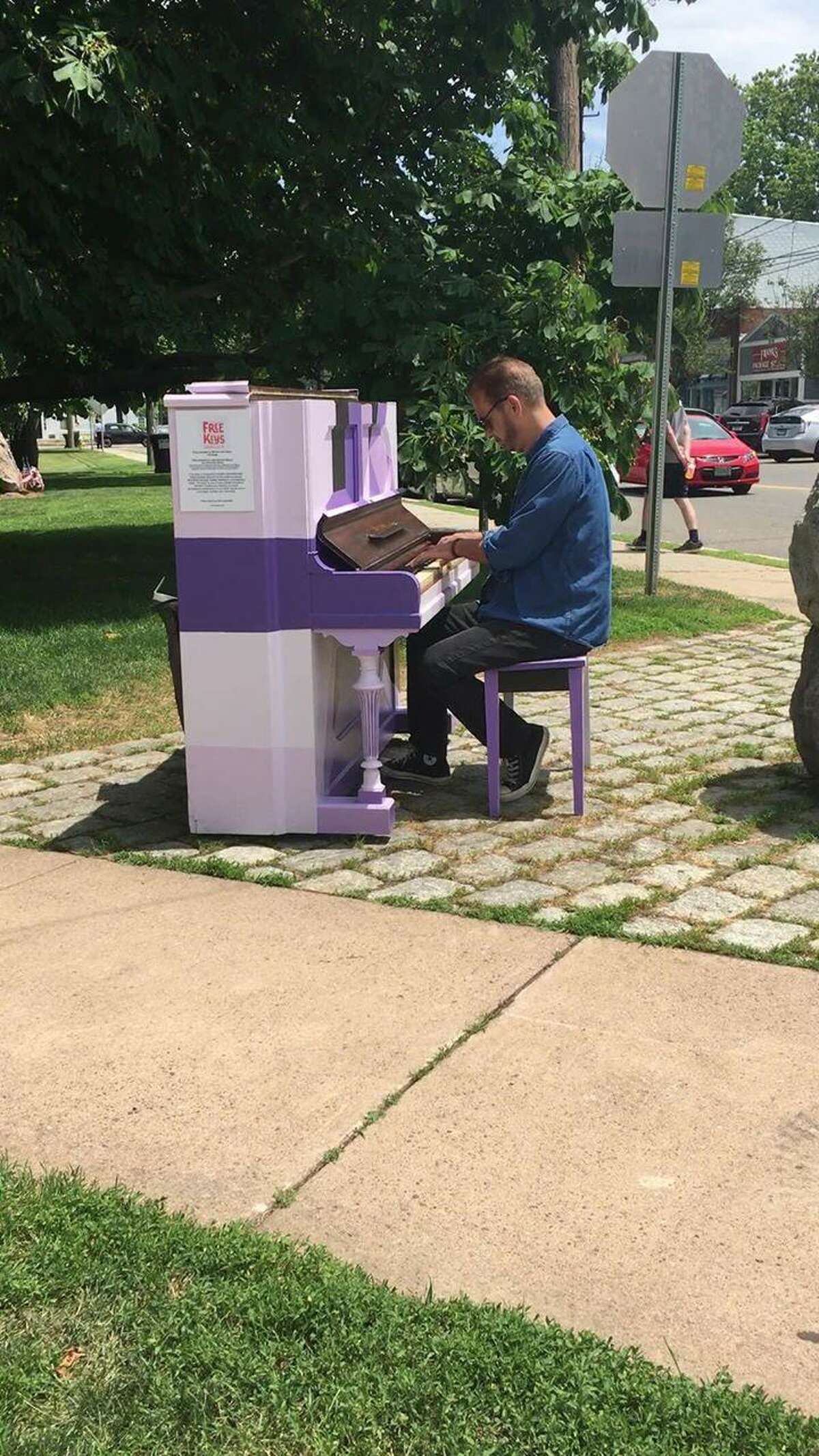 Beginning June 21 on International Make Music Day, 13 pianos painted by local artists and placed in public, outdoor spaces in New Haven, Branford, Guilford, and Madison, Connecticut will become the Free Keys CT Piano Trail.