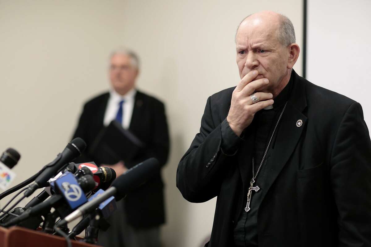 Bishop Robert F. Vasa of the Diocese of Santa Rosa speaks during a press conference to discuss the diocese's recent release of names of past priests and deacons accused of sexual abuse at the Diocesan Chancery in Santa Rosa, California, Monday, January 14, 2019. Ramin Rahimian/Special to The Chronicle