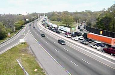 Norwalk I-95 fire involved tractor trailer car carrier