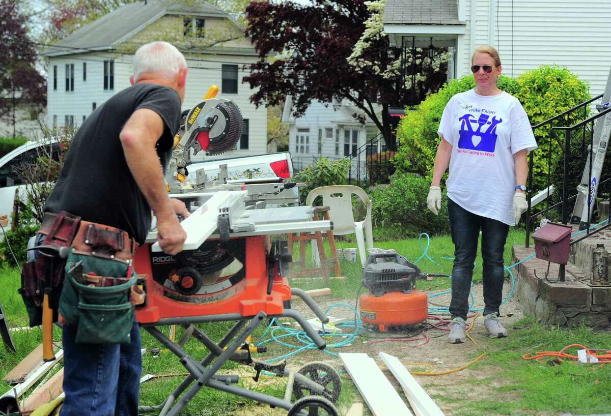 Volunteers make home repairs during HomeFront Day