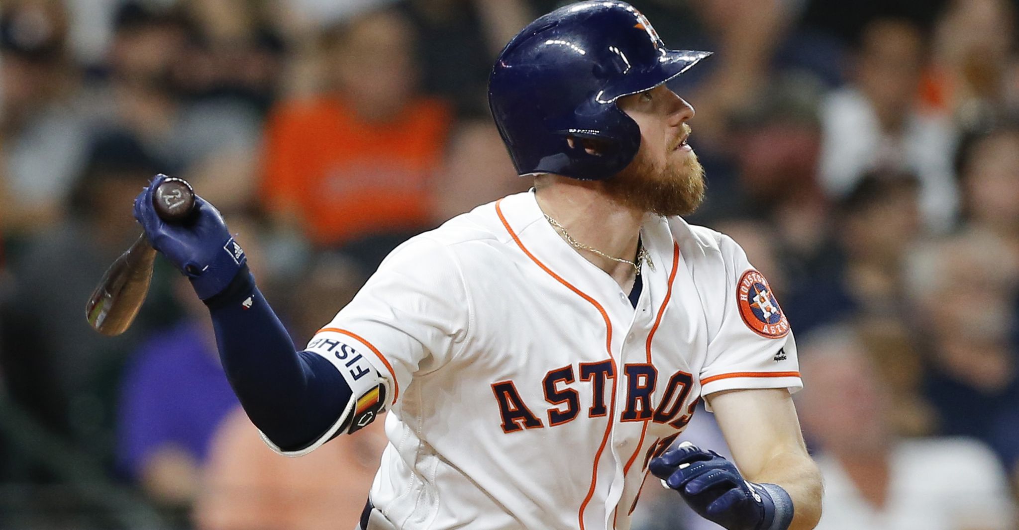 Derek Fisher gets opportunity as Astros' 26th man