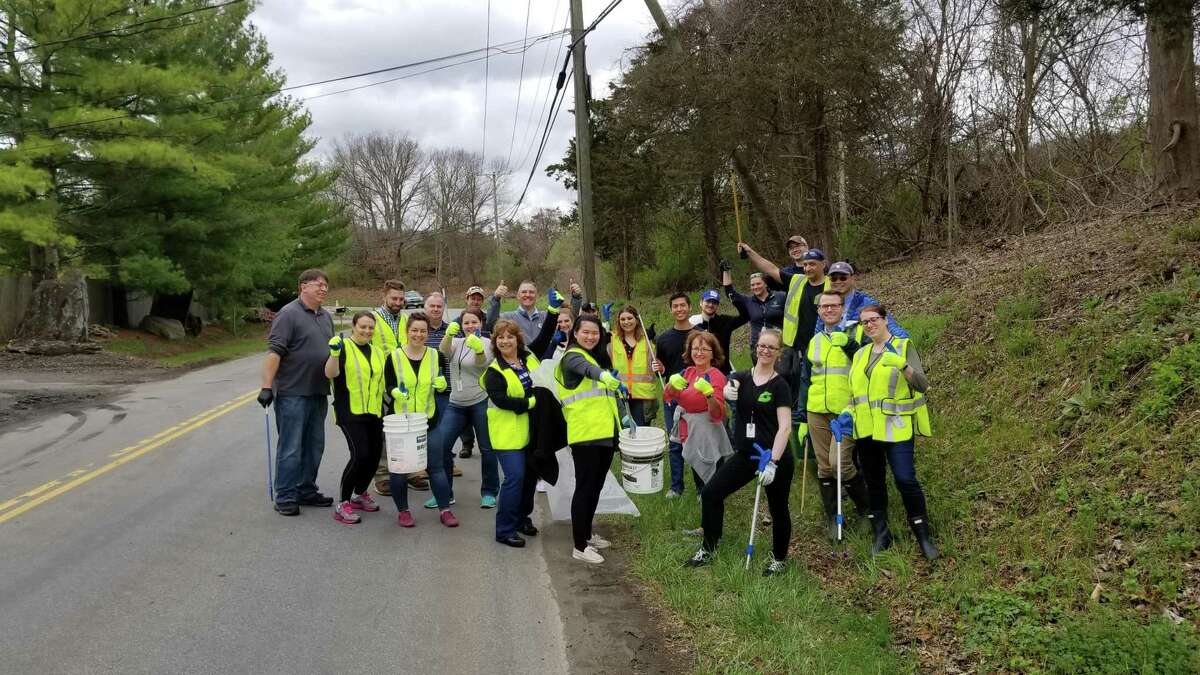 Brookfield Land Use, Parks & Recreation and Pharmco teamed up for an Earth Day cleanup on April 22.