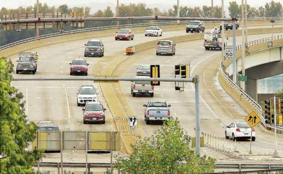 Madison County has placed license plate recognition cameras and technology on the Clark Bridge, and elsewhere, that would identify vehicles involved in possible crimes. Photo: John Badman | Hearst Media
