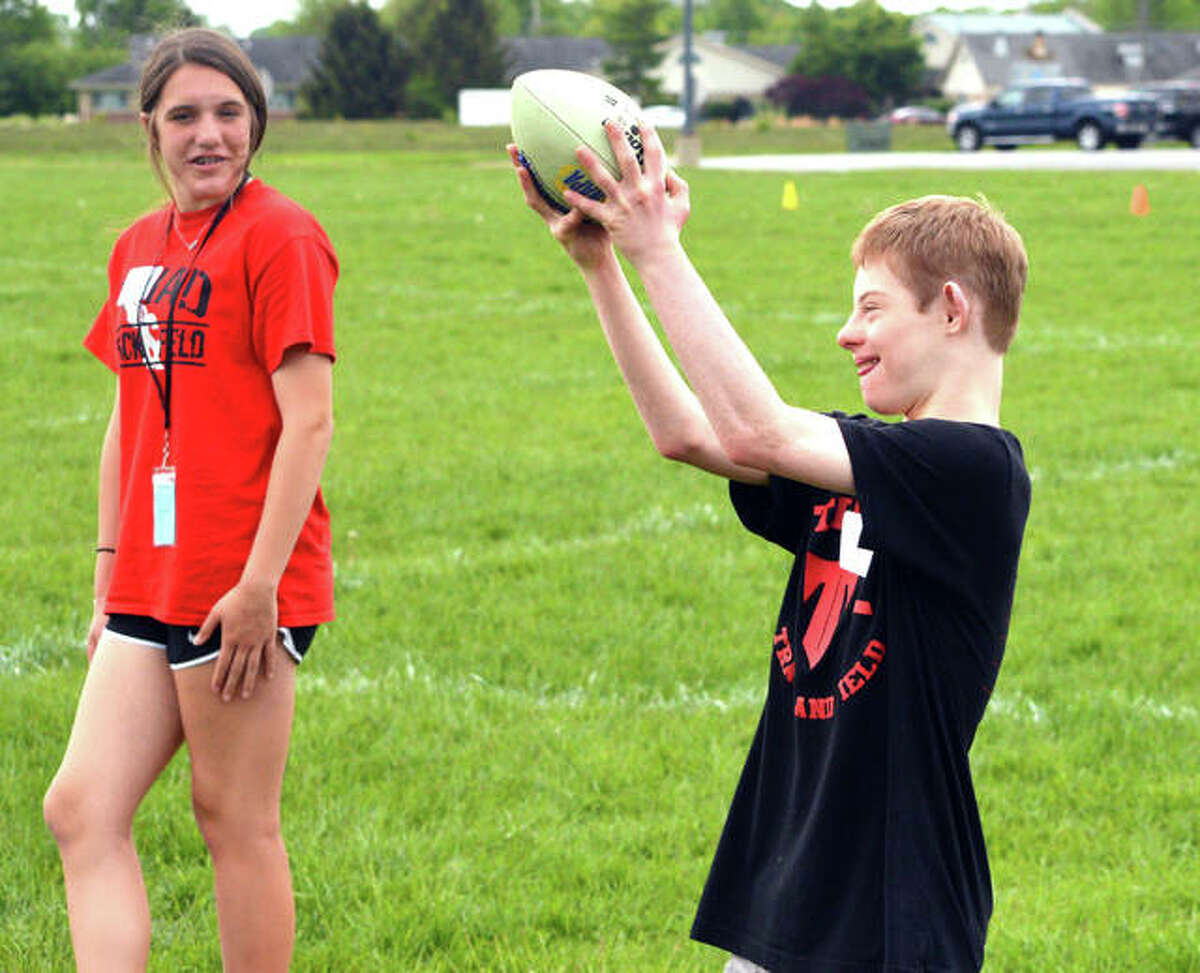 A past Unified Sports Day for Special Olympics Illinois at Edwardsville High School. 