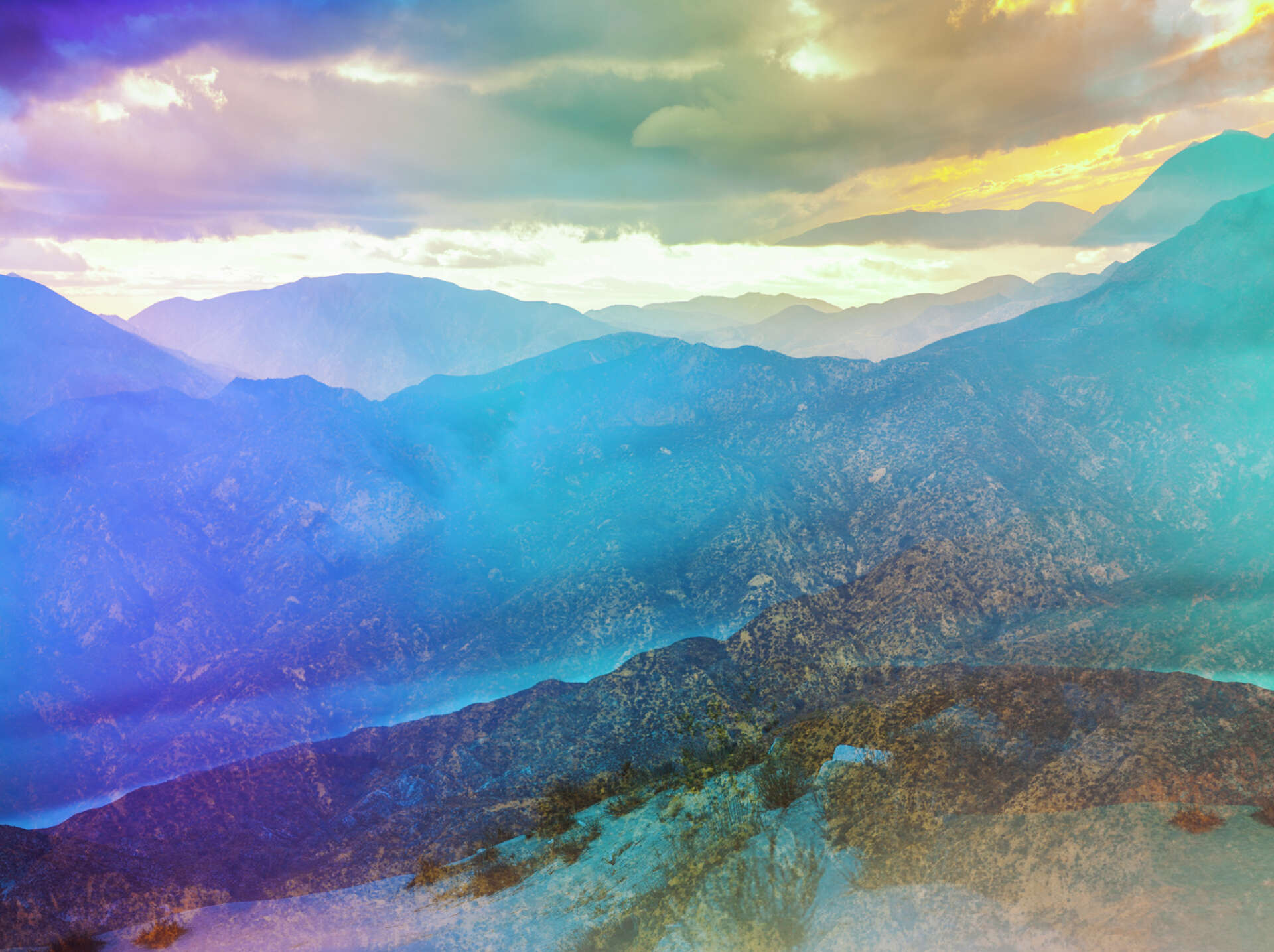 Oakland artist transforms Calif. landscapes into psychedelic